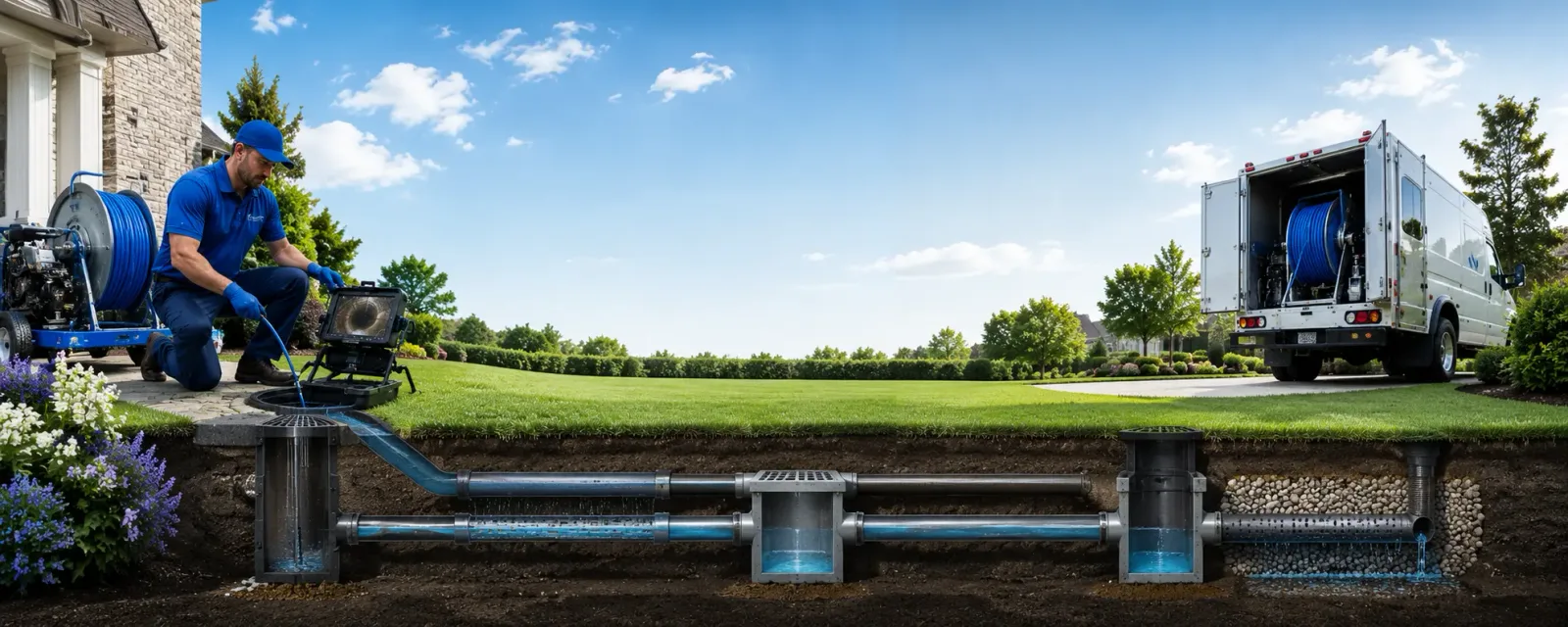 Outdoor drain cleaning information for Tescott, KS